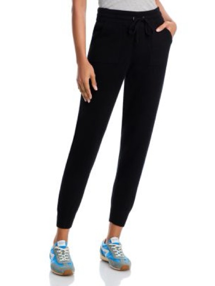 The Reset R Label Lounger Jogger Wool Cashmere Blend Black Xs Drawstring Pant